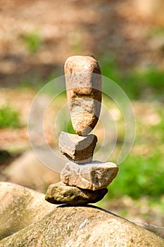 Stone balancing