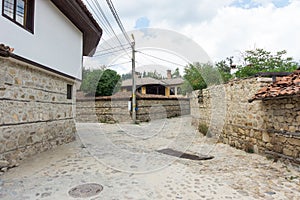 Stone Balkan architecture in Koprivshtitsa in Bulgaria