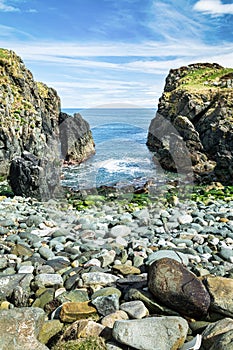 Stone Beach in Culdaf Ireland