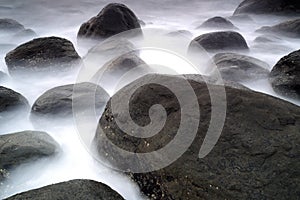 Stone at beach yilan county