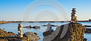 Stone Beach in Zabratija, Umag