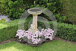 Stone Bird Bath.