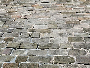 Stone block roadway