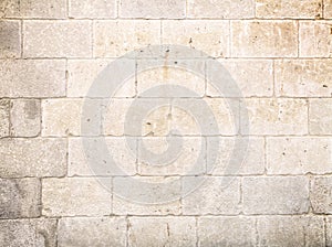 Stone block wall photo