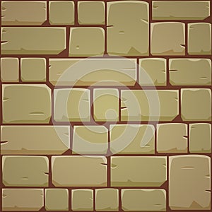 Stone Block Wall - Yellow