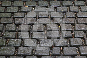 Stone Blocks Seamless Tileable Texture in depth of field.