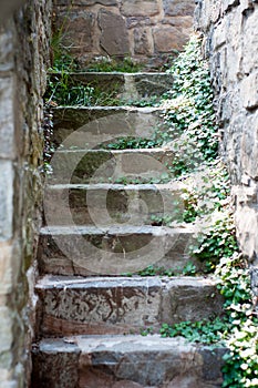 Stone blocks stairs