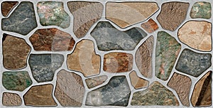 Stone blocks in wall decor tile background texture