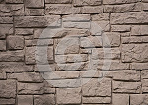 Stone and brick facades of buildings, stone and brick backgrounds and textures for designers