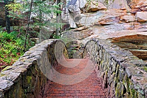 Stone and Brick Footbridge