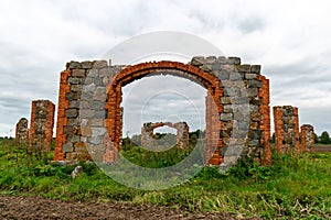 The stone and brick ruins are an unofficial tourist attraction reminiscent of the famous Stonehenge in Britain. It is located in