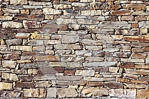 Stone brick wall