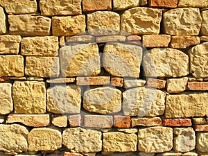 Stone and bricks background