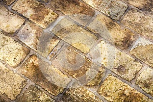 Stone bricks closeup