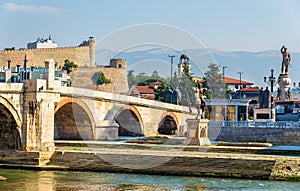 The Stone Bridge and associated monuments in Skopje