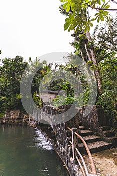 Stone Bridge at Bano Grande Swim area in El Yunque National Forest, Puerto Rico photo