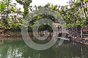 Stone Bridge at Bano Grande Swim area in El Yunque National Forest, Puerto Rico photo