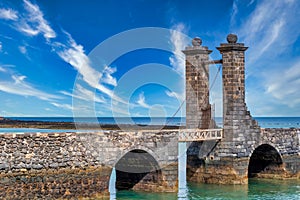 stone bridge san gabriel arrecife island lanzarote