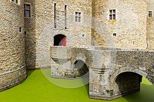 Stone Bridge at Chateau de Suscinio, Brittany, France