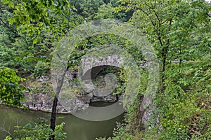 Stone Bridge in the Finger Lake forest.