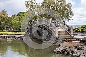 Stone bridge in Hilo , Hawaii