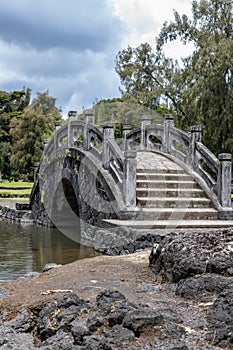 Stone bridge in Hilo , Hawaii