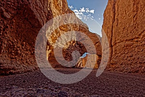 Stone bridge in Natural Bridge Canyon, Death Valley National Park