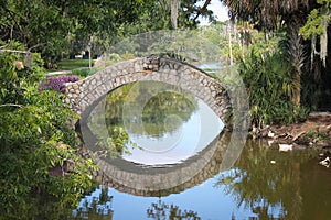 Stone Bridge in New Orleans Park