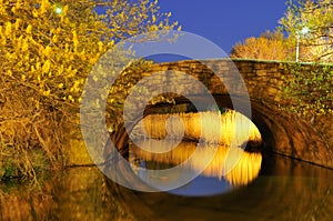 Stone Bridge at Night