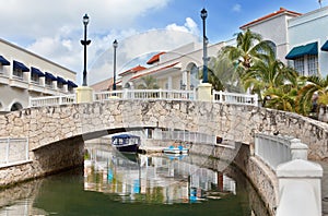 The stone bridge over the channel