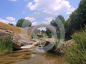 Stone bridge over creek