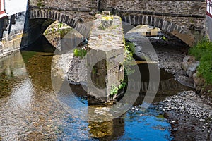 Stone bridge over the Elzbach in Monreal / Germany