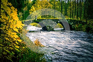 Stone bridge over the river
