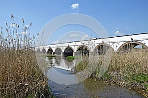 Stone bridge over the river
