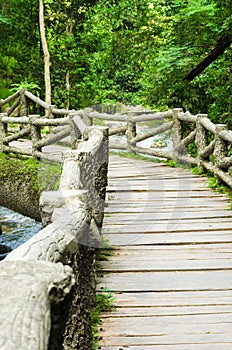 Stone bridge over the river