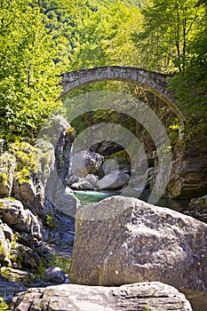 Stone Bridge, Ticino, Switzerland photo