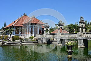 Stone bridge in Ujung Water palace