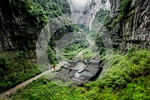 Stone bridge at Wulong, Chongqing, China