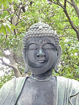 Stone buddha, Asakusa, Tokyo