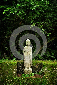 Stone Buddha. Hindu, philosophy.