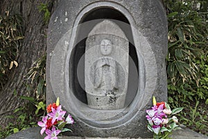 Stone buddha sculpture