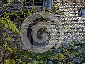 Stone building that has defied the years and is about to collapse