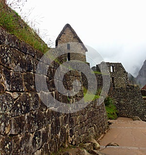 Stone Buildings at Machu Pichu