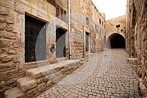 Stone buildings of Mardin old town in Turkey. photo