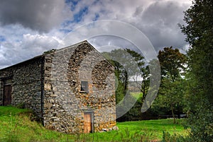 Stone built barn