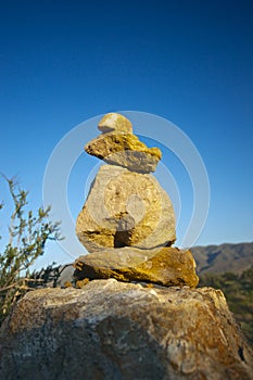 Stone Cairn for Hikers