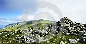 Stone cairn on Seat Sandal