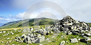 Stone cairn on Seat Sandal