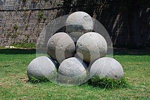 Stone cannonballs, Rhodes