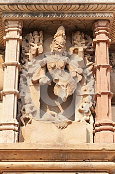 Erotic Sculpture in Kandariya Mahadeva Temple, Khajuraho, India photo